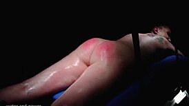 Queenieb indulges in an amazing enema spa day, filling her belly with pleasure