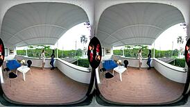 i joined a threesome with two hot latinas in vr