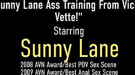 I finger fuck sunny lane's asshole as a busty blonde bombshell.