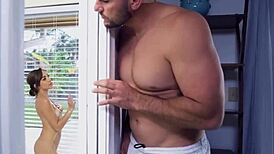 Watch teen Dani Blu ride her stepbrother's big cock reverse cowgirl? So hot!