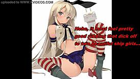 Amatsukaze Shimakaze anime dual instructions spark curiosity in unique hentai style.