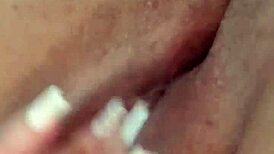 watch this naughty girl tease her pussy!