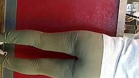 Candid Hidden Ass in Leggings on December 10, 2017