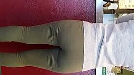 Candid Hidden Ass in Leggings on December 10, 2017
