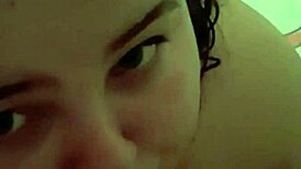 18-Year-Old BBW Masturbates with Hairy Beaver and Natural Big Tits