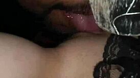 Bad wolf gets down to LICKING some of Red's sweet PUSSY in costume