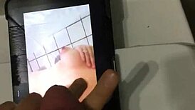 Latina couple get a cumtribute to this horny homemade video