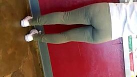Candid Hidden Ass in Leggings on December 10, 2017