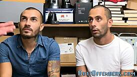 i caught that gay thief giving blowjob and riding cock