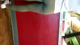 Candid Hidden Ass in Leggings on December 10, 2017