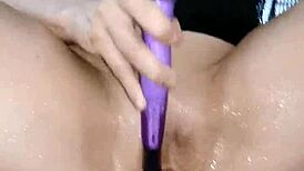 velvet rain 23 squirts passionately with huge toys