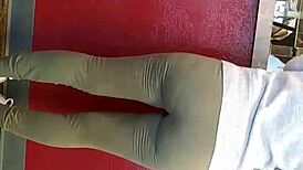 Candid Hidden Ass in Leggings on December 10, 2017