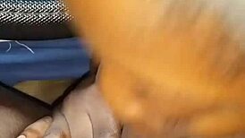 lil girl gives car blowjob cum