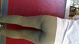 Candid Hidden Ass in Leggings on December 10, 2017