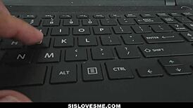 stepsisters crystal and riley starr compete for stepbrother's attention.