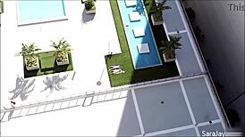 curvy sara jay licks big tits and pussy