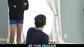 Twisted Older Stepbrother Cums Inside Stepbrother's Ass