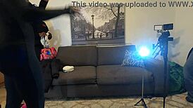 cinnamon baileyy casting pov gets wild with intense squirting