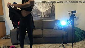 cinnamon baileyy casting pov gets wild with intense squirting