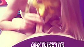 Young Girl in Homemade Video with Friend Blowing Deep