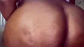 missrealox rides dildo hard, squirting and cumming on big ass