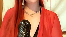 White girl with big boobs gives joi to huge bbc