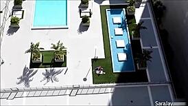 curvy sara jay licks big tits and pussy