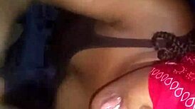 ebony babe blows for cash in closet