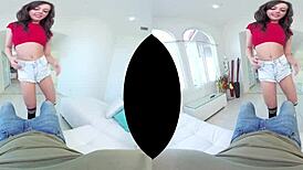 i'm whitney wright, petite with small hairy tits, riding a cock in vr pov, giving blowjobs and taking cumshots.