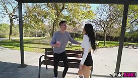 Clea Gaultier takes deep anal in public