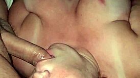 milf gives head while playing with vibrator