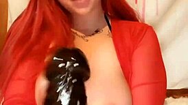 White girl with big boobs gives joi to huge bbc