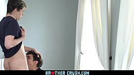 Twisted Older Stepbrother Cums Inside Stepbrother's Ass