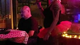 tranny party with blonde shemales