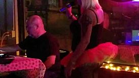 tranny party with blonde shemales