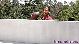 Cougar Gags Hard On Black Dick In Deepthroat Action