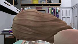 Bee-Stung Lip Whore Delivers Explosive Blowjob