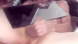 Gay Guy Jacks Own Ass And Eats Cum