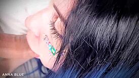 i got a blowjob from a blue haired girl at animecon after party, we were in costumes and cosplay, it was oral sex