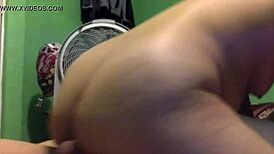 Teen Couple Rides Prostitute in Cowgirl Position with Big Ass