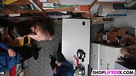 Stunning shoplifter gets caught with monster cock. What punishment awaits?