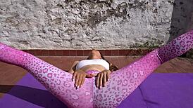 Yoga Teacher Joi Latina Milf Rides Cowgirl with Cum Countdown