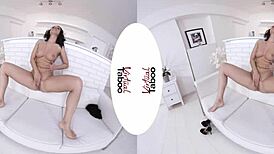 Wet in my fishnet, masturbating to taboo orgasm