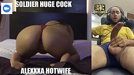 Hey, check this rich video call with a soldier's huge cock