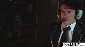 Wow! Flight Attendant Takes Cock in Cockpit!