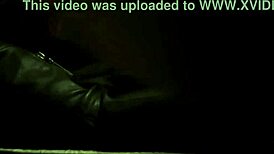 Hidden teen masturbates to massive cock