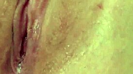 goth punk chick plays with glass dildo toys