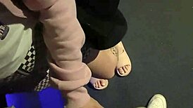 I sucked his cock in the movie theater and took it deep.