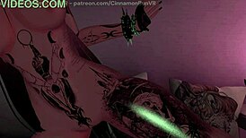 Shy girl tries new dildo on her pussy in VRChat 😊