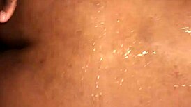 a quick ebony shower fuck in bathing scene with black partner